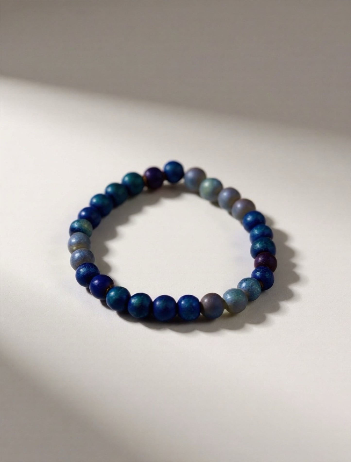 8mm Pixie Dust Glass Bead Bracelet