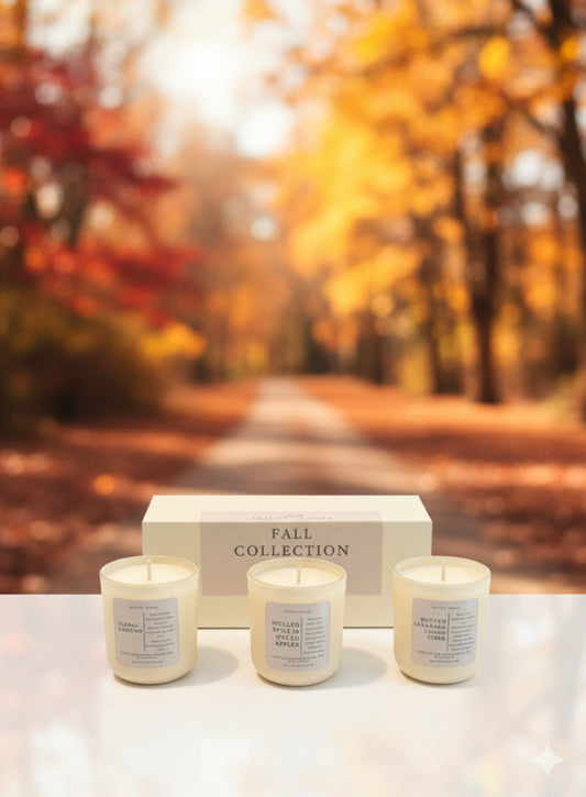 Fall Candle Trio – Mini Coconut Soy Candle Set (3-Piece)