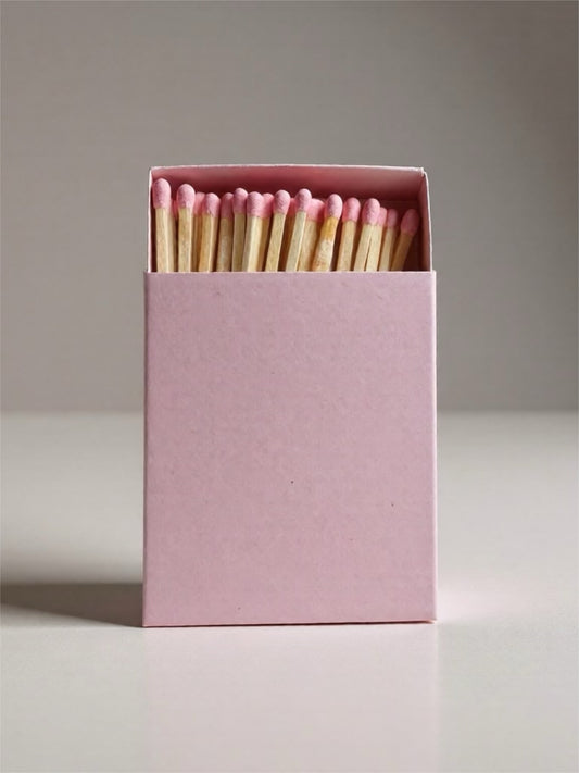 3 in 1 Wooden Matches- Pink Tips