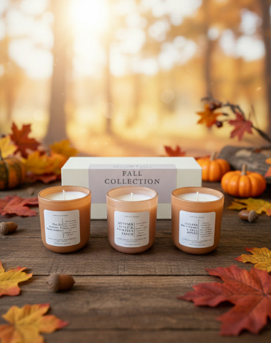 Fall Candle Trio – Mini Coconut Soy Candle Set (3-Piece)